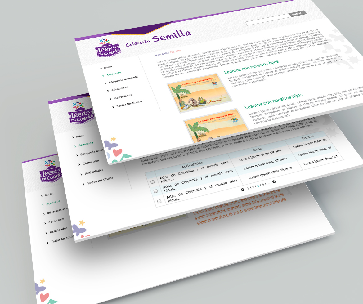 imagen pagina web colección semilla - ejemplo 1